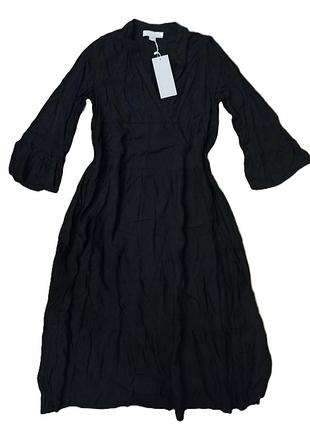 Ярусна сукня вільного кроя міді розмір евро 34