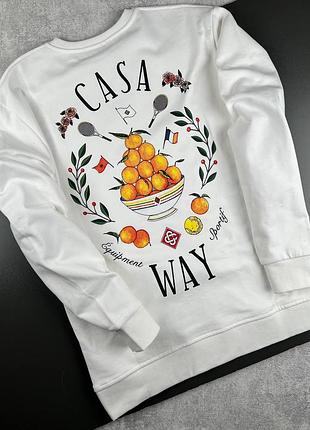 Світшот чоловічий білий осінній весняний літній