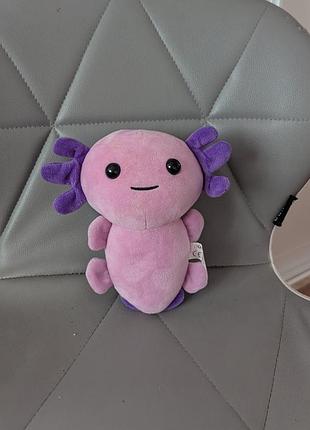 Аксолотль саламандра мягкая игрушка