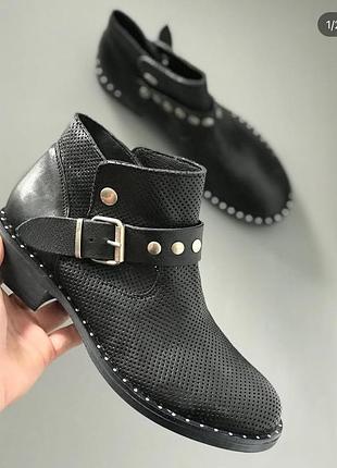 Шкіряні жіночі черевики francesco valeri 37 розмір