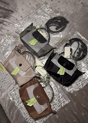 Сумка longchamp mini в кольорах тренд 2025 .повний комплект