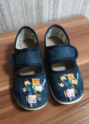 Тапочки, капці, у садочок, до дому, з minecraft