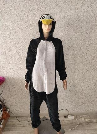 Теплая пижама кегуруми комбинезон для дома