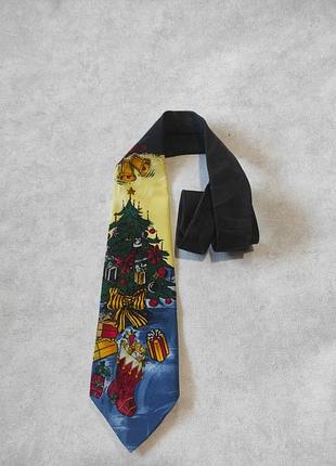 Новорічна краватка поліестер