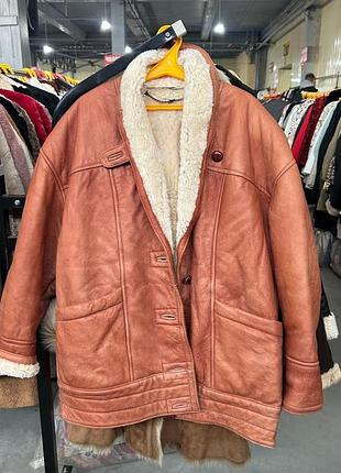 Шкіряна дублянка з овчини