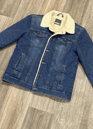 Куртка джинсова на дівчинку тепла
