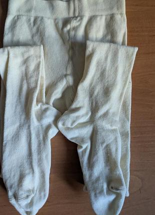 Колготки на девочку хлопковые тонкие, рост 122-128 см