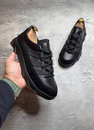 Мужские кроссовки стильные из натуральной кожи 25/103