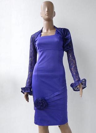 Стильное платье фиолетового цвета 42-48 размеры (36-42 евроразмеры).
