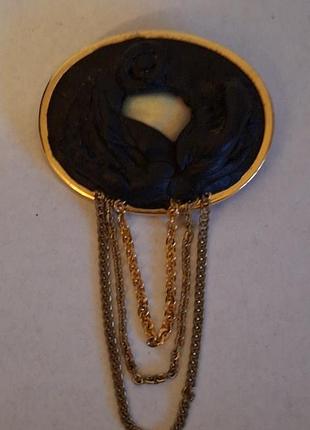 Бережная брошь! кулон! с маркировкой uhlig ниметччина!