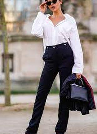 Джинси жіночі pomodoro l з напиленням прямі класичні універсальні базові чорні