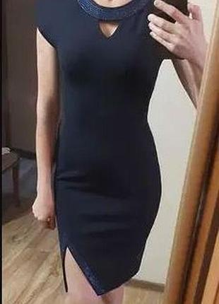 Сукня/платье черное нарядное шифон