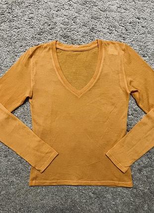 Кашемировый тонкий свитер, джемпер pringler оригинал бренд 100% кашемир размер s,м