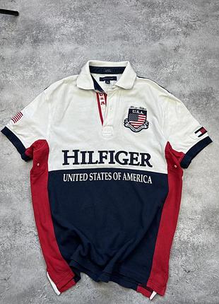 Вінтажне поло футболка чоловіча томі сша tommy