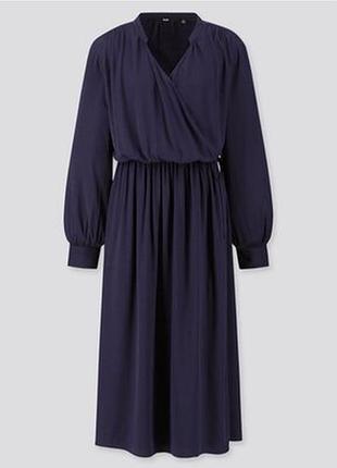 Платье рубашка миди качественно на запах