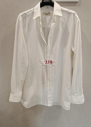 Продам белую рубашку, лен!!!