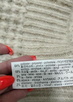 Удлиненный свитер оверсайз шерсть 5