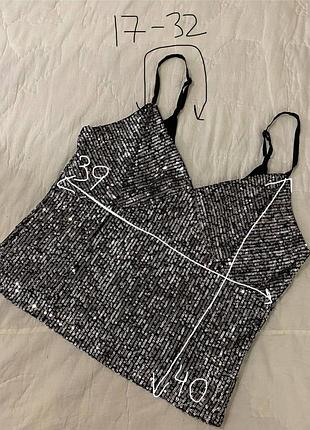 Майка в пайетки от next