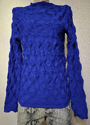 Стильная яркая синяя женская кофта под горло, гольф (дефект) only