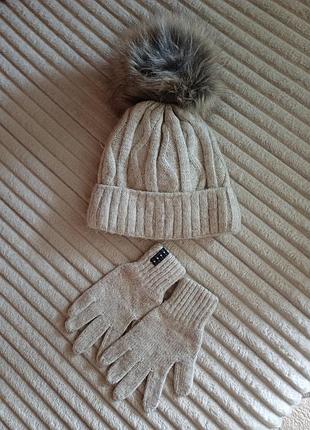 Шапка +рукавички