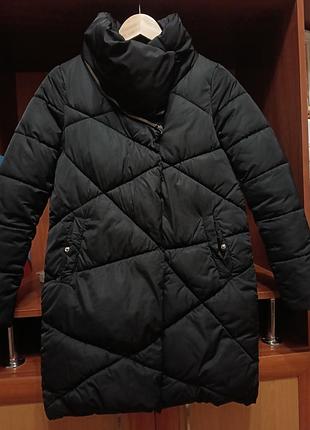Куртка зимняя черная женская