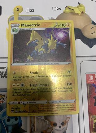 Покемон карточка manectric голограмна карта pokemon