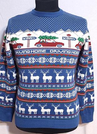 Чоловічий новорічний светр christmas розмір s