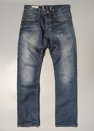 Мужские джинсы g-star row 3301 hank tapered, нидерланды размер w30/l32