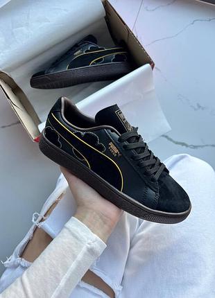 Стильные кроссовки puma x one peace suede blackbeard athletic shoe