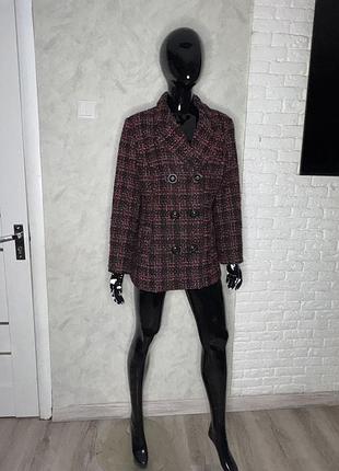 Вкорочене твідове пальто classic, xxxl 54р