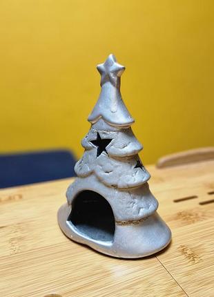 Рождественский, новогодний подсвечник елка