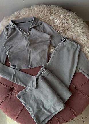 Теплий жіночий ангоровий брючний костюм ангора