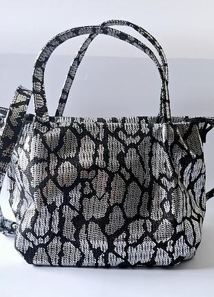 Сумочка з натуральної шкіри diamond