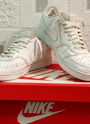 Кросівки nike court vision low triple white dh2987-100 кожа 44-45р