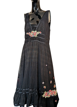 Шикарное винтажное платье сетка