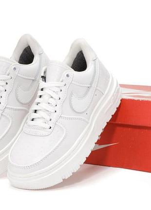Кроссовки женские утепленные nike air force 1 low termo white термо