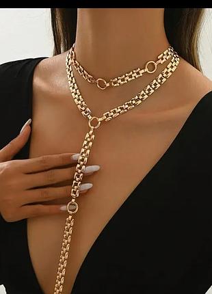 Шикарное колье под золото