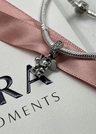 Срібна намистина, бусіна, шарм pandora, пандора, оригінал s925, ale