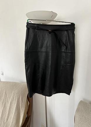 Шкіряна спідниця олівець
