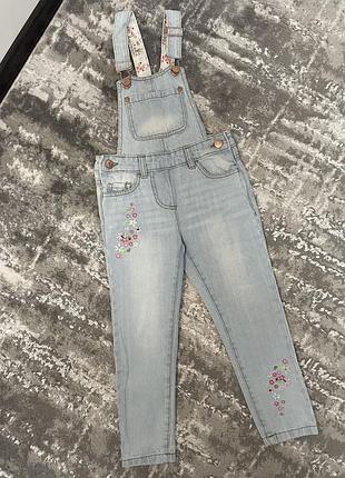Джинсовий комбінезон на дівчинку 3-4 роки 104 см