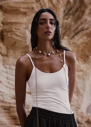 Поліамідний топ із тонкими бретелями