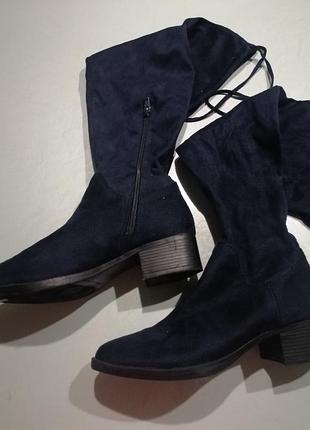 Сапоги-чулки /чоботи orsay замша/вілюр