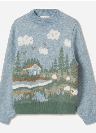 Затишний светр у стилі cottagecore / villagecore mango