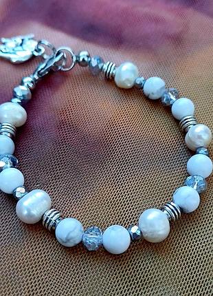 Браслет с натуральными камнями ручная работа