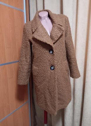 Пальто тедди эко-шубка