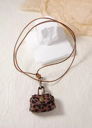 Ретро-подвеска на шею украшение с леопардовым принтом