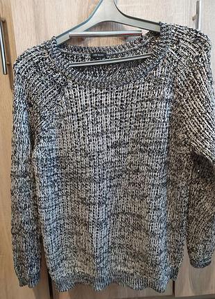 Свитер с пайетками,люрексом.