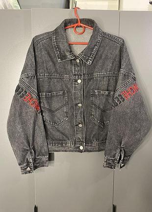 Джинсовка жіноча olko сіра l