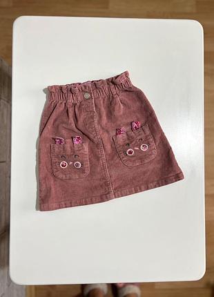 Вельветова спідничка