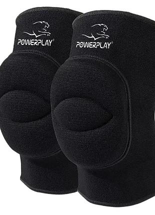 Наколенники powerplay pp-8000 elastic knee support (пара) черное l полиэстер, набивка - пена качественная ткань